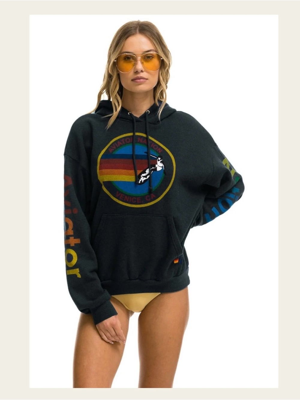 Aviator Nation relaxed pullover hoodie
